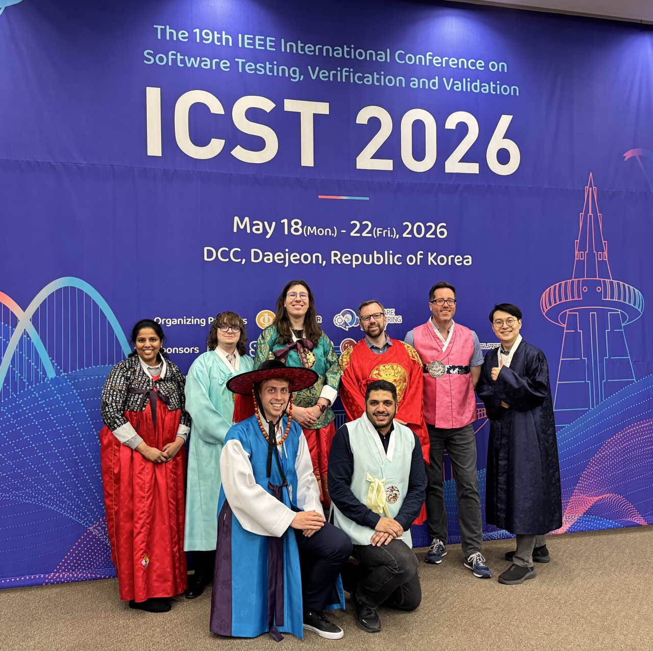 Members of the ASET group at ICST'26