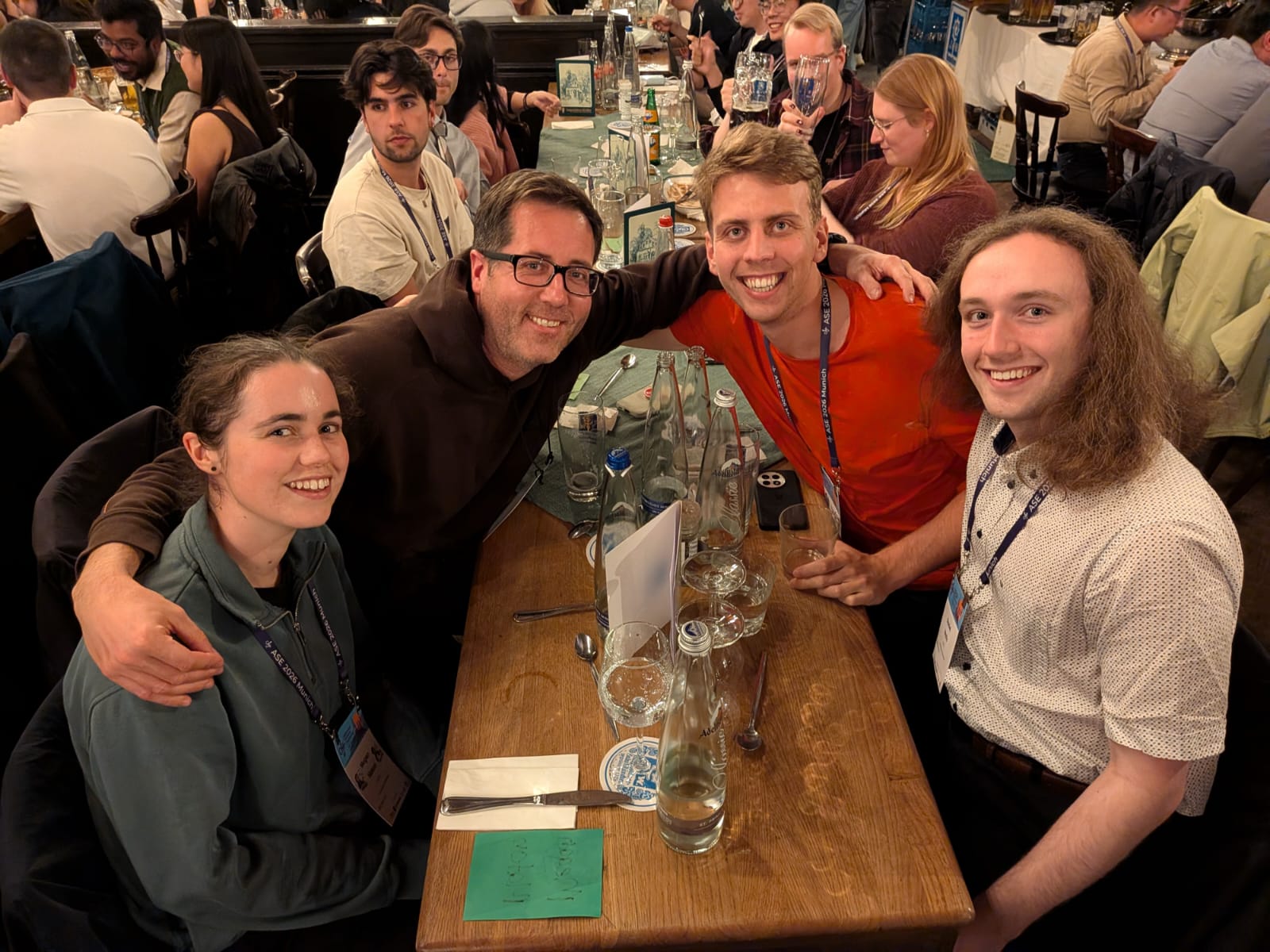 The ASET group at the Augustiner Keller in Munich